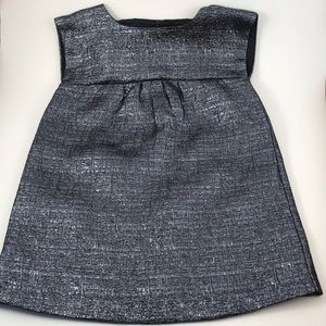 NWOT 2T Baby Gap shiny gunmetal dress girls holiday party
